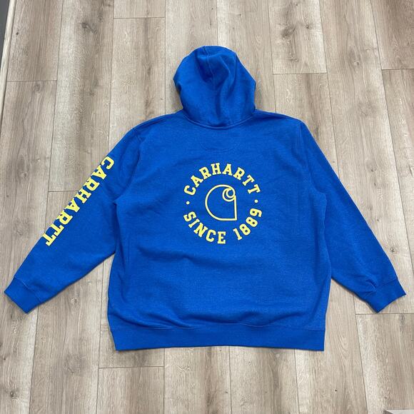 Carhartt 106388 Rain Defender® Loose Fit Midweight Hoodie Sweater Size 3XL B4 - Picture 1 of 7